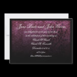 Gothic Purple Wedding, invitation