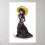 Gothic Purrr Print