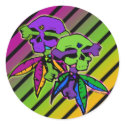 Gothic Rainbow Dead Head Skull & Cross Bones stickers by mykajelina Gothic Rainbow Dead Head Skull & Cross Bones stickers