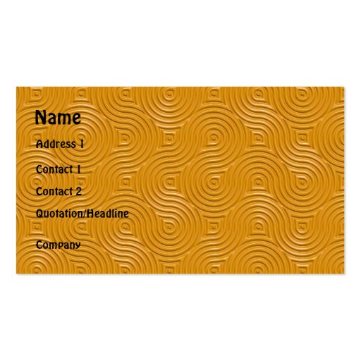 gothic rings repeating template business cards (front side)