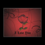 Gothic romance, I Love You Valentine's day Post Card