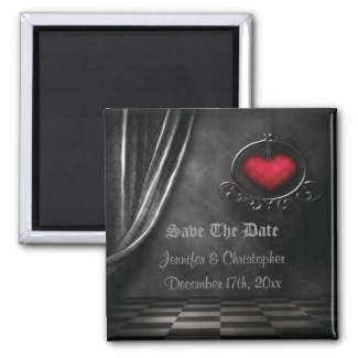 Gothic Romance Save The Date Wedding Magnet zazzle_magnet