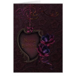 Gothic Rose Birthday Cards