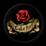 Gothic Rose Button