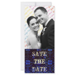 Gothic Rose Damask Save the Date Rack Cards