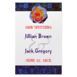 Gothic Rose Damask Wedding Program Flyer Design