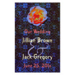 Gothic Rose Damask Wedding Program Personalized Flyer