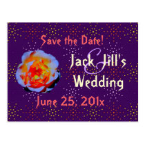Gothic Rose Dotty Save the Date postcards