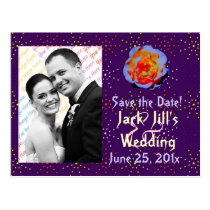 Gothic Rose Dotty Save the Date postcards