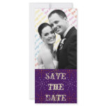 Gothic Rose Dotty Save the Date Full Color Rack Card