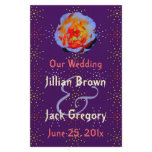 Gothic Rose Dotty Wedding Program flyer