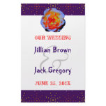 Gothic Rose Dotty Wedding Program flyer