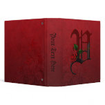 Gothic Rose Monogram V Binders