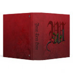 Gothic Rose Monogram W Binders