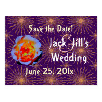 Gothic Rose Sunstar Save the Date postcards
