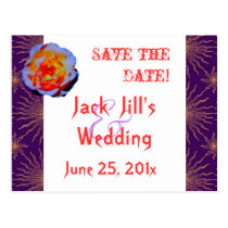Gothic Rose Sunstar Save the Date postcards