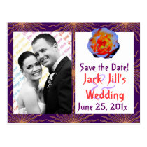 Gothic Rose Sunstar Save the Date postcards