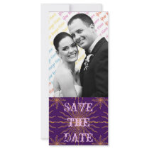 Gothic Rose Sunstar Save the Date Custom Rack Cards