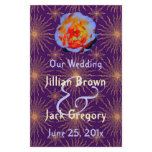 Gothic Rose Sunstar Wedding Program Full Color Flyer
