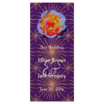 Gothic Rose Sunstar  Wedding Program Personalized Rack Card