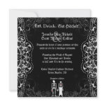 Gothic Skeleton Bride and Groom Invitations