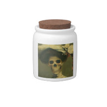 Gothic Skeleton Lady Candy Jar