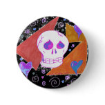 Gothic Skul pink orange black 2 Gothic Skul pink orange black 2