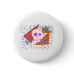 Gothic Skul pink orange