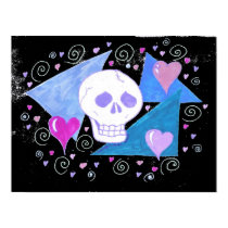 Gothic Skull and Hearts by Wendy C. Allen posters by eelkat Gothic Skull and Hearts by Wendy C. Allen posters