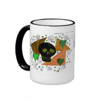 Gothic Skull black art by Wendy C Allen mugs by eelkat Gothic Skull black art by Wendy C Allen mugs
