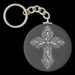 Gothic Skull Cross keychains