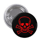 GOTHIC SKULL CROSSBONES buttons
