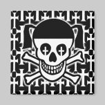Gothic Skull & Crossbones Magnet magnets