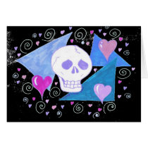 Gothic Skull & Hearts by Wendy C Allen cards by eelkat Gothic Skull & Hearts by Wendy C Allen cards