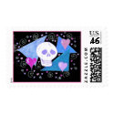 Gothic Skull & Hearts by Wendy C Allen stamp