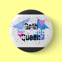 Gothic Skull on Black buttons