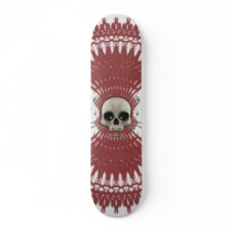 Gothic Skull Tribal Design: Skateboard
