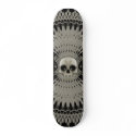 Gothic Skull Tribal Fractal Design: Skateboard #1 by spiritswitchboard Gothic Skull Tribal Fractal Design: Skateboard #1