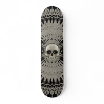 Gothic Skull Tribal Fractal Design: Skateboard #1 by spiritswitchboard Gothic Skull Tribal Fractal Design: Skateboard #1