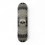 Gothic Skull Tribal Fractal Design: Skateboard #1