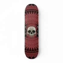 Gothic Skull Tribal Fractal Design: Skateboard #3 by spiritswitchboard Gothic Skull Tribal Fractal Design: Skateboard #3