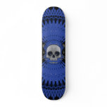 Gothic Skull Tribal Fractal Design: Skateboard #8