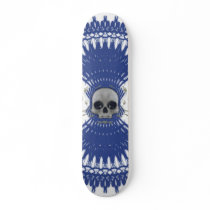 Gothic Skull Tribal Fractal Design: Skateboard #9 by spiritswitchboard Gothic Skull Tribal Fractal Design: Skateboard #9