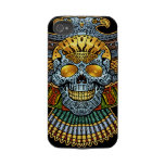 Gothic Skull with Guns and Bullets by Al Rio Iphone 4 Tough Case