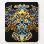 Gothic Skull with Guns and Bullets by Al Rio Mousepad