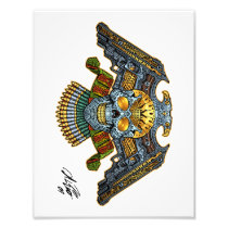 Gothic Skull with Guns and Bullets by Al Rio Photographic Print