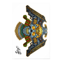 Gothic Skull with Guns and Bullets by Al Rio Poster