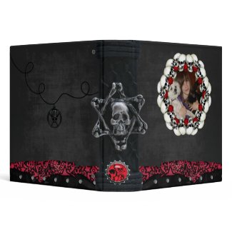 gothic skulls and roses photo binder