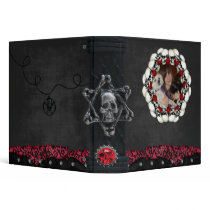 gothic skulls and roses photo binders by dooni_notebooks gothic skulls and roses photo binders