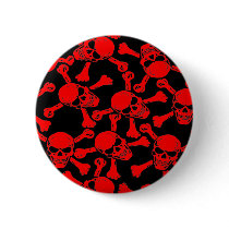 GOTHIC SKULLS CROSSBONES PATTERN buttons by CandyRazor GOTHIC SKULLS CROSSBONES PATTERN buttons
